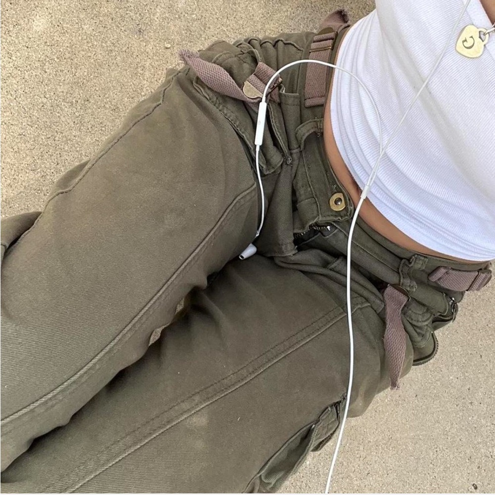 Olive Green Cargo Pants